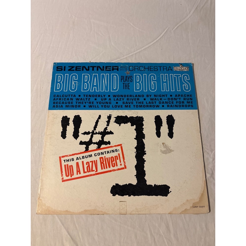 Si Zentner Big Band Plays Big Hits Vinyl LP 12" Mono Good LRP-3197 Jazz 1961